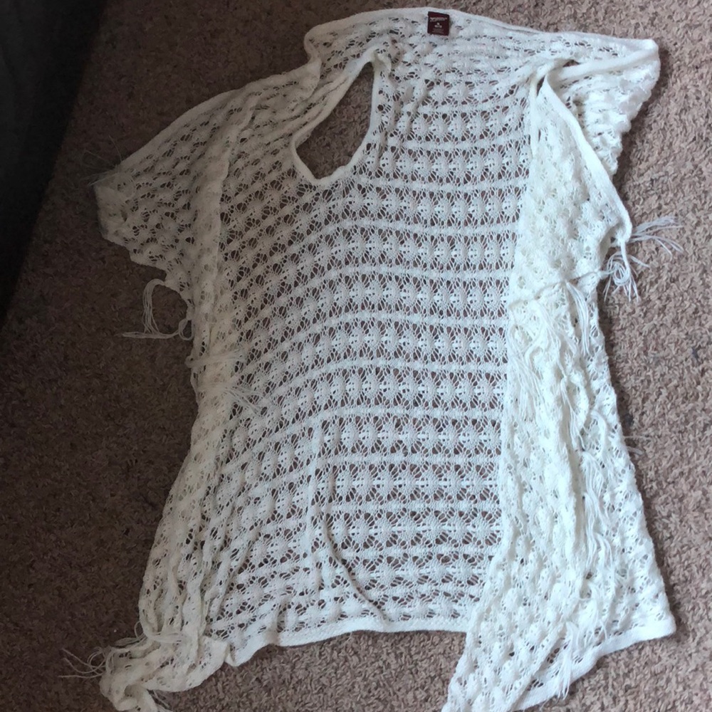 White cardigan